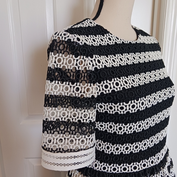 Alexis Amir Striped Crochet Pleated Dress - Picture 8 of 15